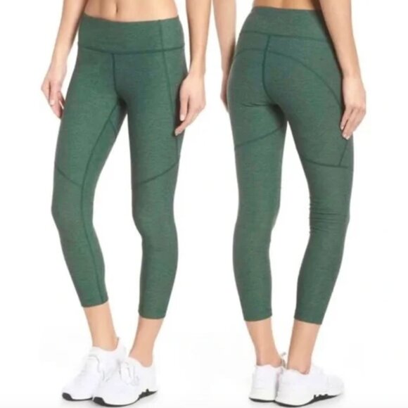 Outdoor Voices Warmup Legging 3/4 Hunter Green Size S - Picture 1 of 10
